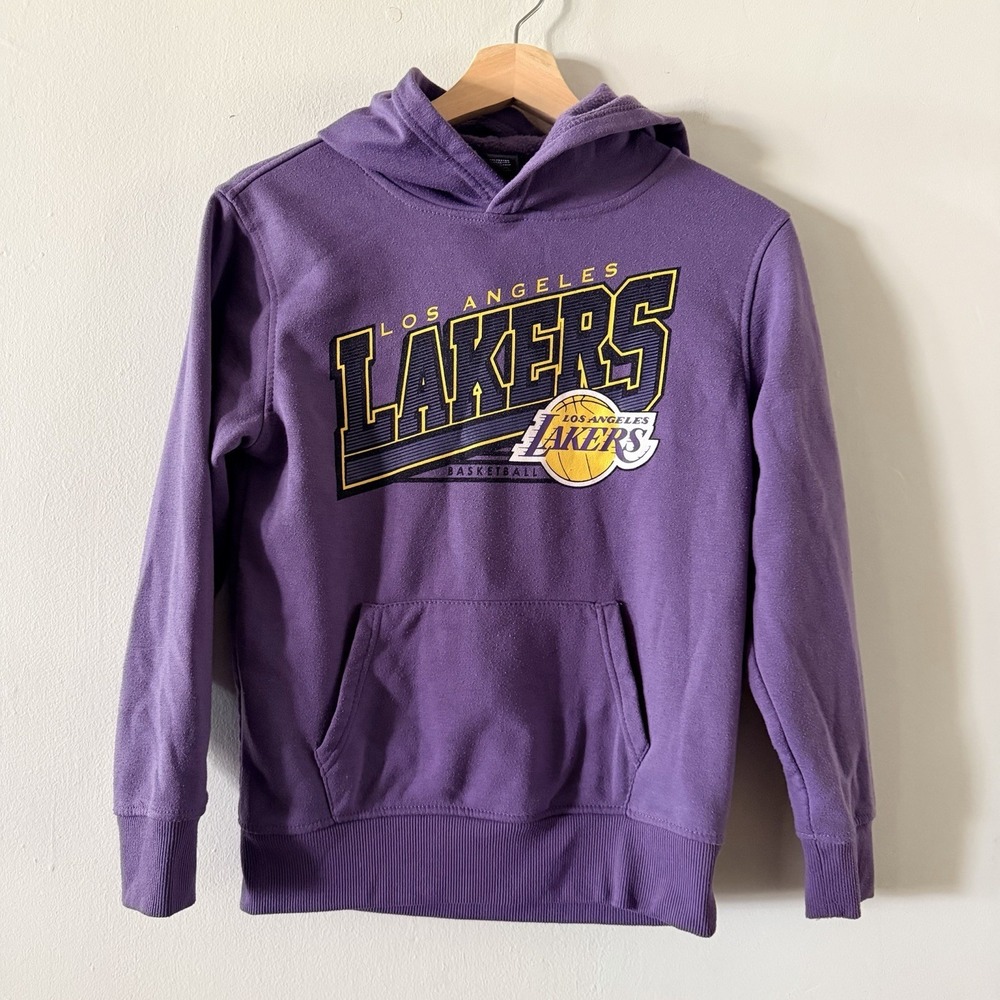 Los Angeles Lakers Kid Purple NBA Hoodie basketball Jordan‎ Size M 10/12